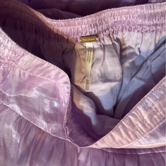 Free People Lilac Ruffle Maxi Skirt - Picture 3 of 4